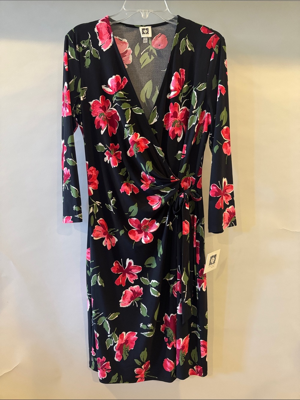 Women's Floral Top Label Close-up